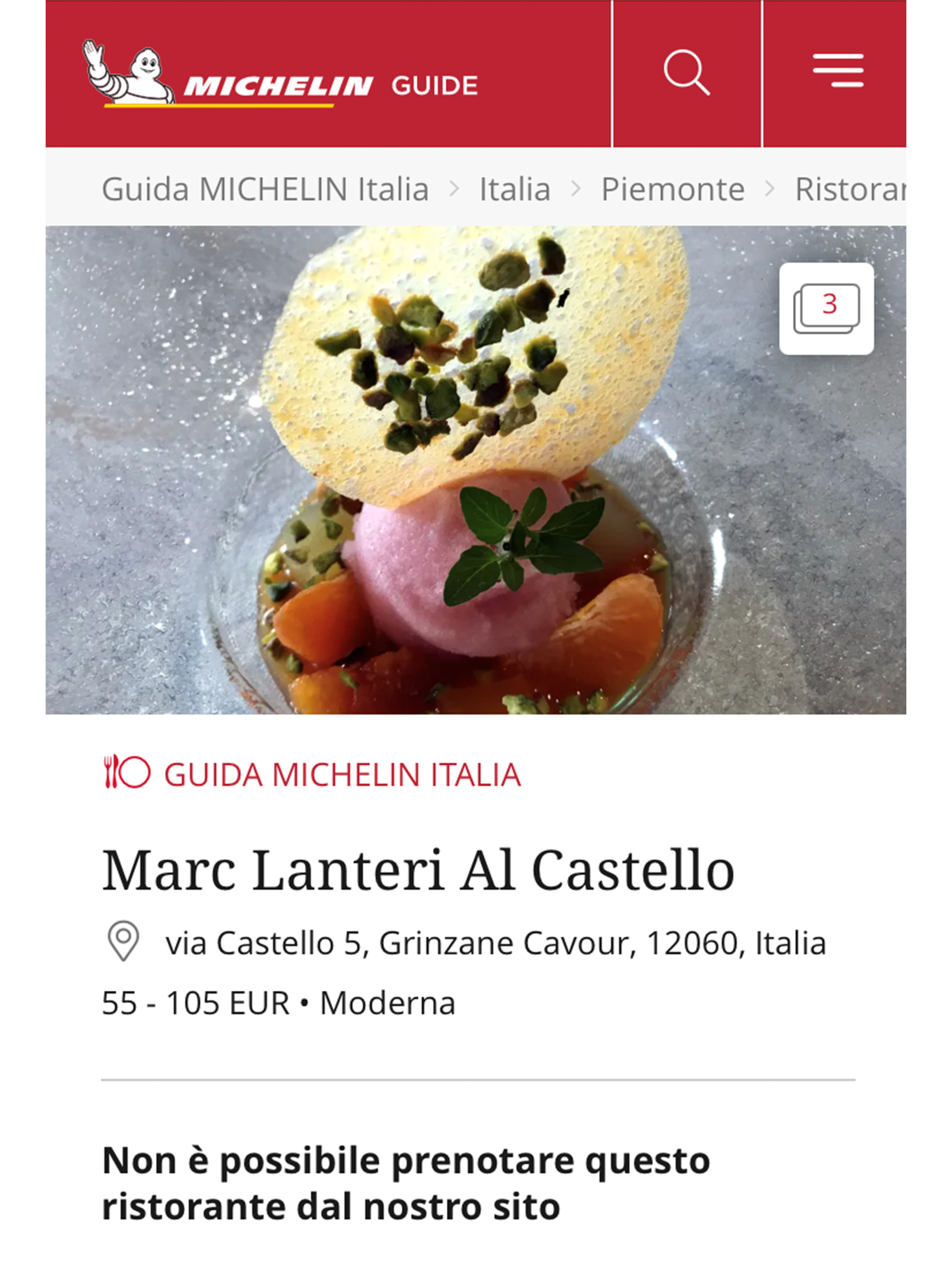 Marc Lanteri – Michelin Guide Italia – Febbraio 2020